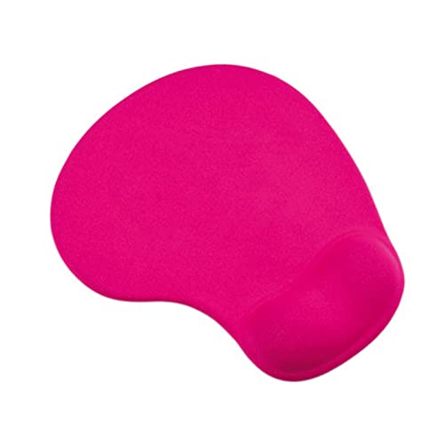 Mauspad, rutschfest, bequem, mit Gelschaumauflage, Handgelenkstütze für PC, Laptop, Computer, kompatibel mit Laser- und optischen Mäusen, Mauspad, Handgelenkauflage, Rosenrot