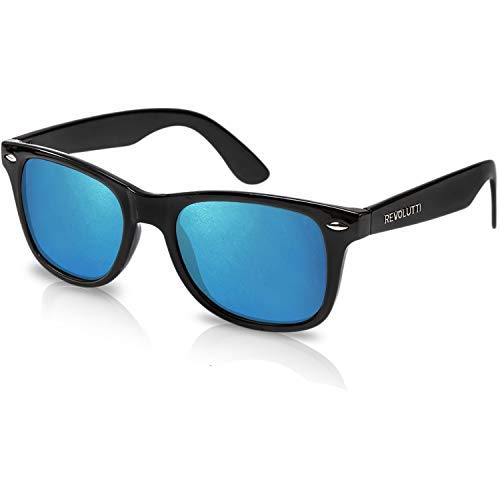 Polarized Sunglasses for Men and Women | Ice Blue UV400 Protection Factor Lenses with Maintenance Set