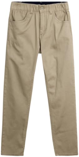 Chaps Boys' Pants - Stretch Twill Flat Front Chino Pants - Casual Pants for Boys (8-20)