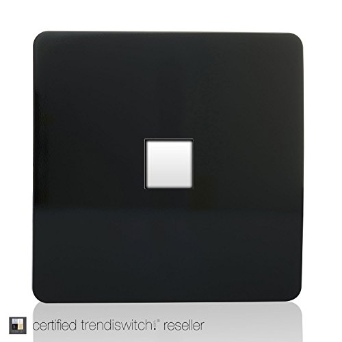 Trendi Switch Presa Telefonica Moderna Colore Nero Lucido
