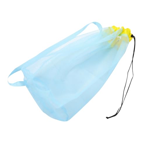 Beach Mesh Tote Bag for Lightweight Storage for Swim Gear Drawstring Design for Beach Parties Outdoor Adventures Random Color