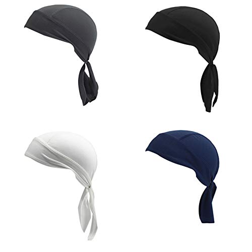 DUOPHY Pack de 4 pañuelos Que absorben la Gorra con Capucha y Gorro para Hombres y Mujeres