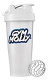 Gym Molly Blender Bottle (28-Ounce) | Leak Proof Lid | Carrying Loop | BPA Free | Dishwasher Safe
