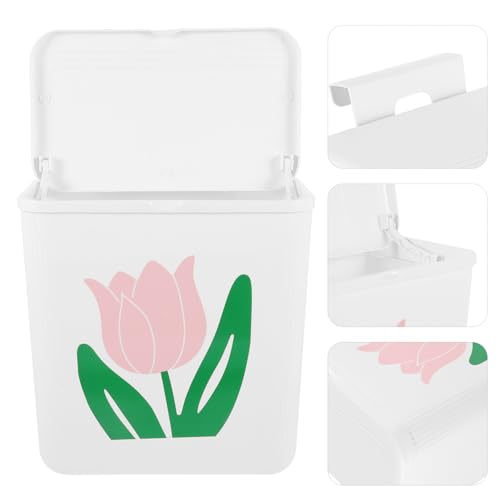 Caneca de basura colgante para cocina con tapa y gran capacidad miniatura 7