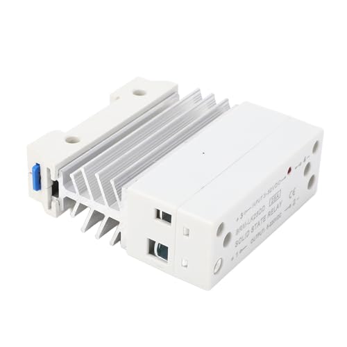 ZAWELIYO Solid State Relay 100A DC to DC Input 3V?32V Output 5V?220V, SSR Motor Control, Relay, Integrated Single Phase Solid State Relay with Heat Sink