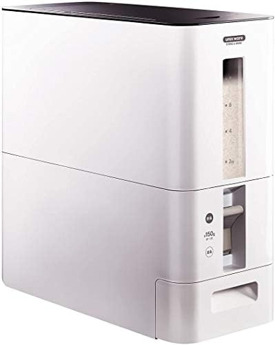 米びつ おしゃれ 10kg 洗える 計量 1合 米びつ12kg ライスストッカー 米櫃 10kg ライスボックス こめびつ キッチン用品 キッチン収納 収納 お米 コメ 保存容器 洗浄 ホワイト ブラウン レッド 収納家具のイー ユニット 米びつ 通販 Amazon