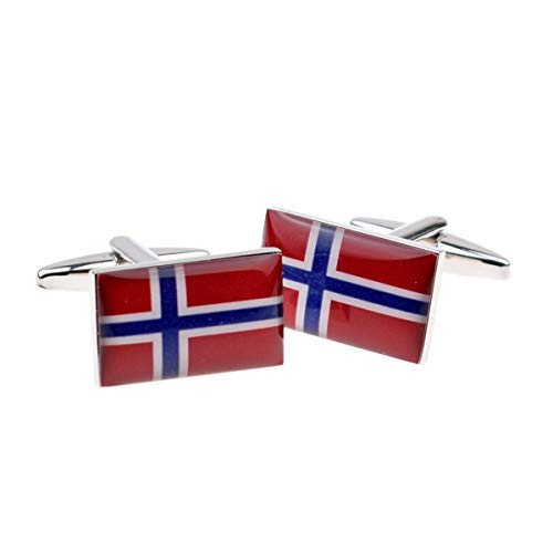Mancuernillas Hombre Bandera Noruega Talla Única miniatura 1