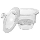 GARVALON Labor exsikkator Glas Vakuum trockenschale Borosilikatglas Labor dessicator mit Starker Korrosionsbeständigkeit und Hoher Transparenz für Wissenschaftliche Experimente