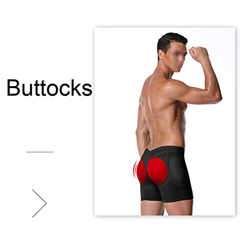 4 pcs Almofadas Mens Body Shaper Emagrecimento Shapewear Calças Calções de Compressão Cintura Baixa