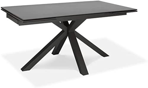 Stones OM/313 Table Extensible Un en céramique Gris - Plateau : céramique Gris Graphite