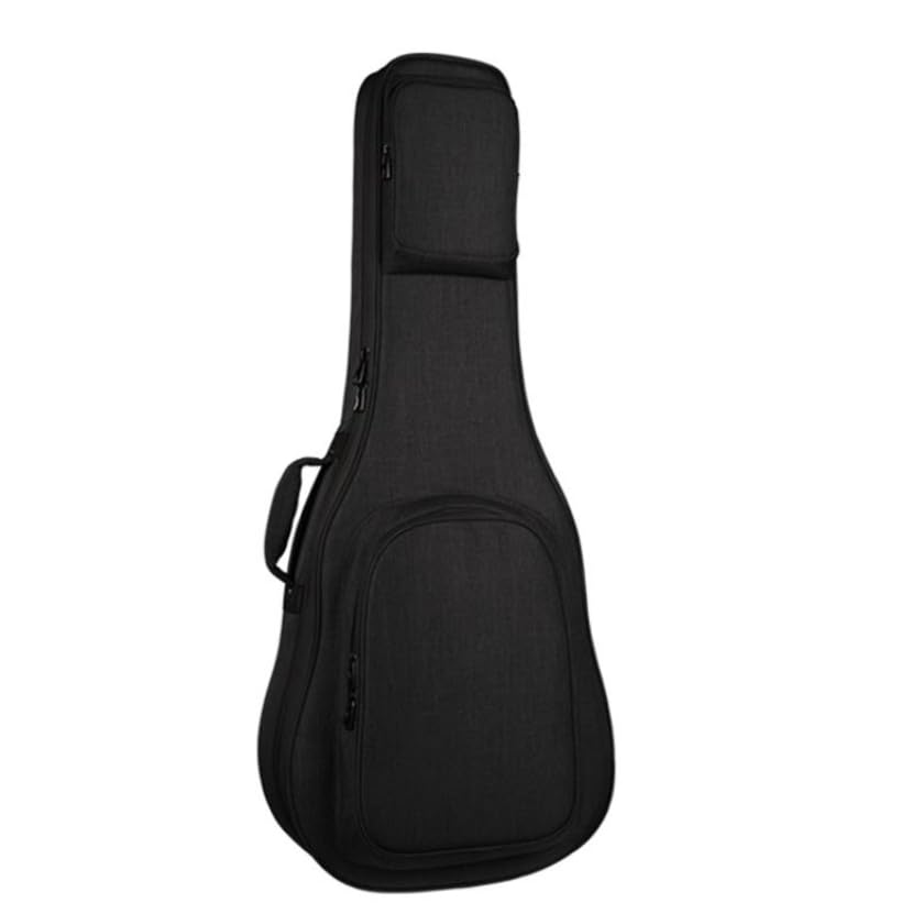 Torba na koncert na gitarę, pogrubione uchwyty boczne, regulowane paski na ramię, pogrubiona warstwa gąbki, dolna podszewka w kształcie litery U, z 2 torbami na akcesoria, do gitary klasycznej