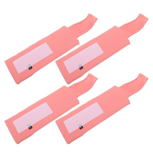 ARTSEWPLY Collar Isabelino Ajustable para Perros Pequeños y Gatos Protector Quirúrgico Transpirable de Recuperación 4 Unidades Color Rosa Barrera Suave Antipicaduras para Cuidado