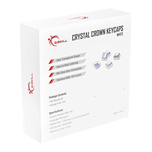 G.SKILL Crystal Crown Keycaps (White) - Image 3