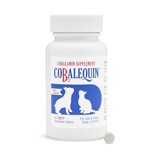 Nutramax Laboratories Cobalequin B12 Supplement for Cats and Small Dogs, 45 Count (Pack of 1)