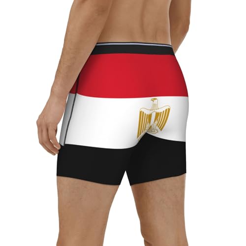 Egyptian flag Printed men's breathable boxer briefs - multiple, perfect to show your figure4