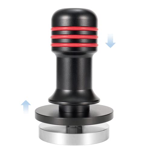 ICOFER 58mm Espresso Tamper Professional Barista Calibrated Coffee Tamper with 30lbs Spring Loaded, Stainless Steel Flat Base Tamper Compatible with Espresso Machine Rancilio,Gaggia Portafilter