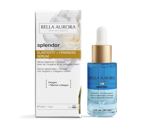 BELLA AURORA - Siero Elasticità e Tonicità 30 ml, con Ossigeno e Collagene Marino, Idratante Intensivo per Ridurre Rughe e Migliorare l’Elasticità, Uso Giorno e Notte