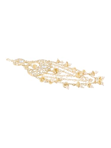 Image of OOMPH Jewellery Ethnic Sheeshphool-Kundan Jadau Floral Design for Women & Girls Stylish - DPH161DST4RKH184RKH235 PA201