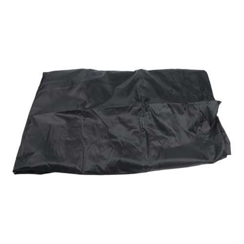Cubierta de televisión al aire libre resistente a la intemperie 210D Oxford tela a prueba de polvo funda protectora para televisores de pantalla plana con almacenamiento remoto 60-65 pulgadas negro