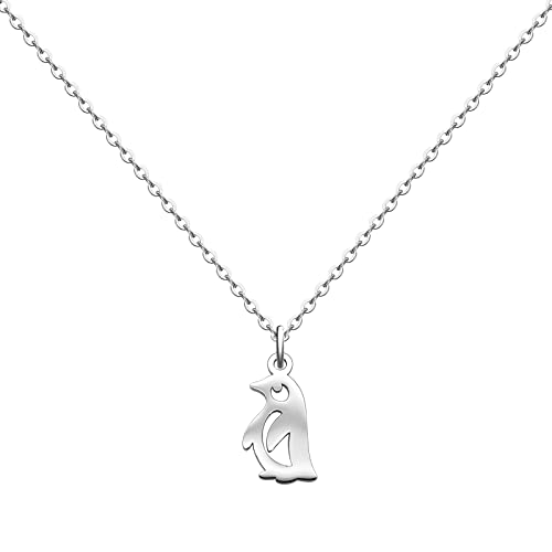 HOFOYA Animal Lover Charm Pendant Necklace Stainless Steel Jewelry Gifts for Women Teens,Lovely Spirit Pet Necklace Gifts for Family or Friendship.