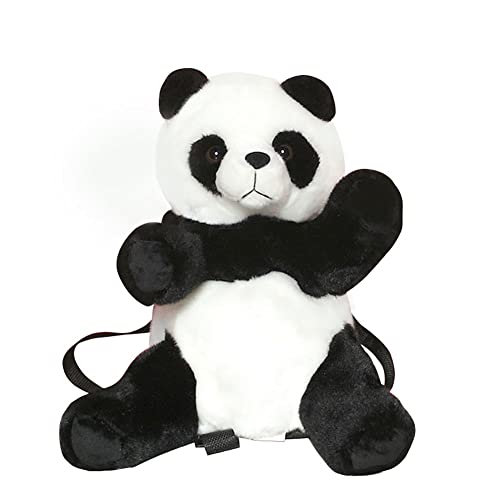 Image of Women Animal Teddy Bear Plush Backpack with Adjustable Straps (Panda)