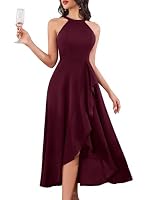 AOCZZ – Neckholder Festliche Kleider Elegant für Hochzeit Vokuhila L