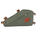 TOURBON Waterproof Canvas Cycling Bicycle Bike Front Tube Frame Pouch Triangle Bag - Green