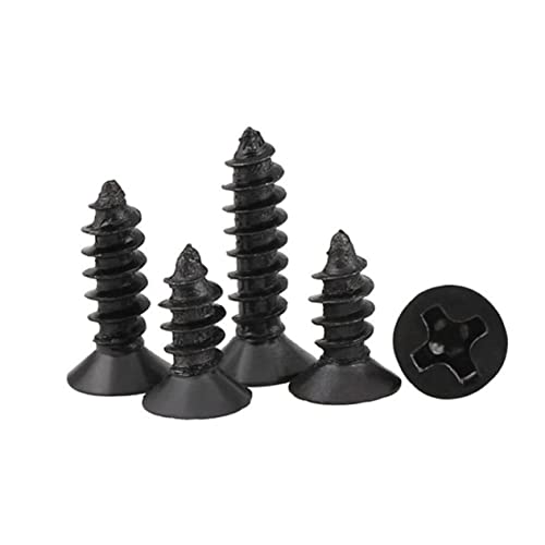 MUELODSIC 100pcs Hardened Cross Countersunk Drywall Nails Self Tapping Screws Flat Head Wallboard Screws for Wood Plastic Metal Fastening