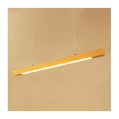 Suspension LED en bois lumière chaude atmosphère chaleureuse