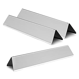 Kalomo BBQ Gas Grill Replacement Parts, 15.3″ Grill Heat Plates Shield Flavorizer Bar Heat Tent Burner Cover Kit for Weber 7635 Spirit 200 Series, E-210, S-210, E-220, S-220, Weber 46100001, 46110001