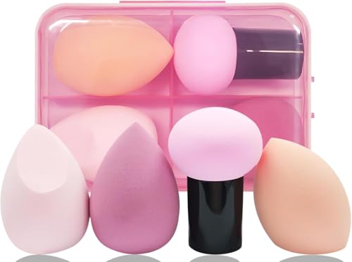 Amicera 4 PCS Make Up Schwamm Set, Makeup Sponge für Flüssigkeit Foundation Puder Sonnenschutz und Creme, Beauty Makeup Schwämme Blender (Make-up-Schwamm)