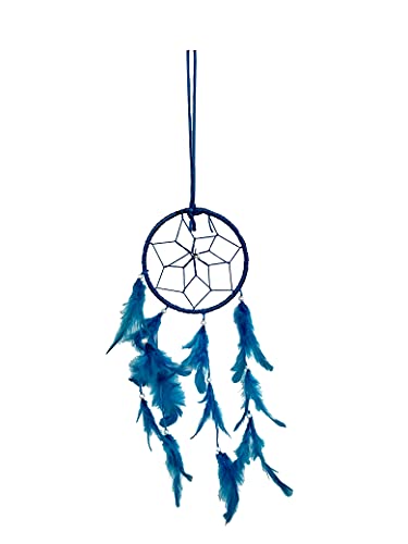 FIKIMOS Dream Catchers Wall Decor, Handmade Feather Bedroom Home Car Decor Nursery Room Hanging Decoration (4