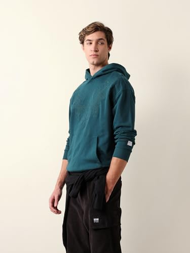 Image of THE BEAR HOUSE Men Cotton Printed Hoodie