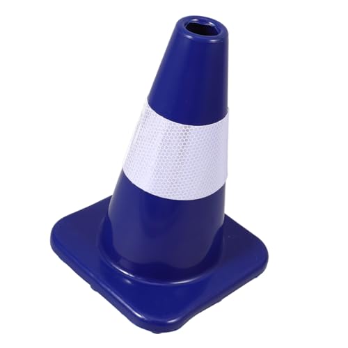 STOBAZA Traffic Safety Cones Plastic Construction Cones Reflective Collars Windproof Easy to Move Red