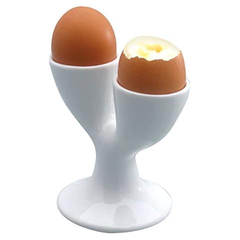 Coquetier Double KitchenCraft en Porcelaine Cover