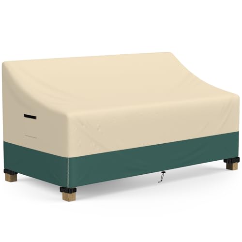 Patio Sofa Cover, 2-Seat Patio Furniture Covers Waterproof, 58WX28Dx35H in by LXKCKJ - Used condition - CA$31.55