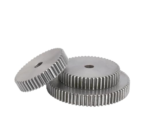 Bevel Gear Pinion Hardware Mechanical 1pcs Cylindrical Gear 1M-61/62/63/64/65/66/67/68/69/70T Carbon Steel Gear Wheel for Transmission Accessories(1M64T - Bore 8 mm)
