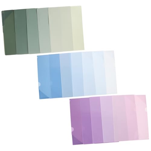 Pochettes de classement plastique VICASKY : lot de 15 pièces réutilisables pour documents
