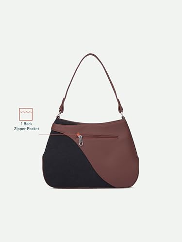 Image of ZOUK Ira Handbag | Stylish Women's Handbag | Luxury Shoulder Bag for Women | Trendy | Fancy Ladies Handbags | Small Purse for Events | Water-Resistant