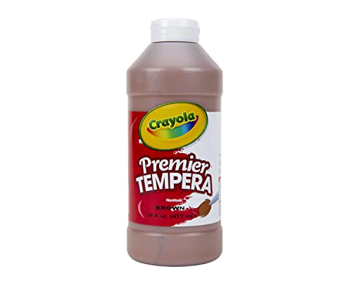 Crayola Premier Tempera Paint For Kids - Brown (16oz), Kids Class...