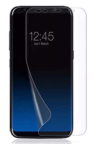 MH TECH 3 Pack Screen Protector Compatible with Samsung Galaxy S8/S9, In-Display Fingerprint Support, HD Clear Flexible TPU Film, Case Friendly [NOT TEMPERED GLASS]