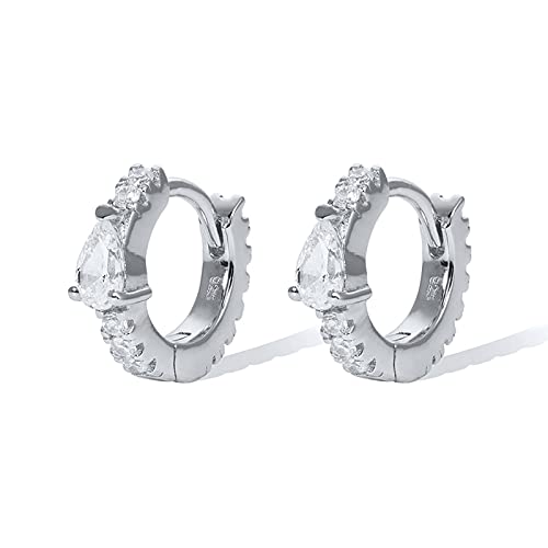 Pendientes de aro de Diamantes para Mujer, aretes Piercing, joyería