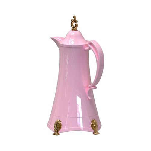 Cafetera isotérmica de café y té rosa con capacidad de 800 ml hermética 8