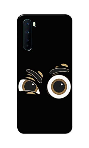 Image of PRINTFIDAA Funky Expression of Cartoon Eyes Printed Designer Hard Back Case Cover for OnePlus NORD (2020 Model), OnePlus Z -(SF) MVN1004
