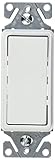EATON 7521W-BOX 7521W-K-L Decorator Switch, 1 P, White