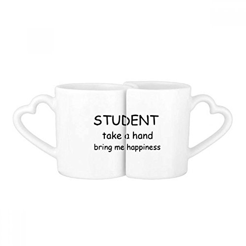 Tasse de tasse amant lovers céramique blanche multicolore - 2