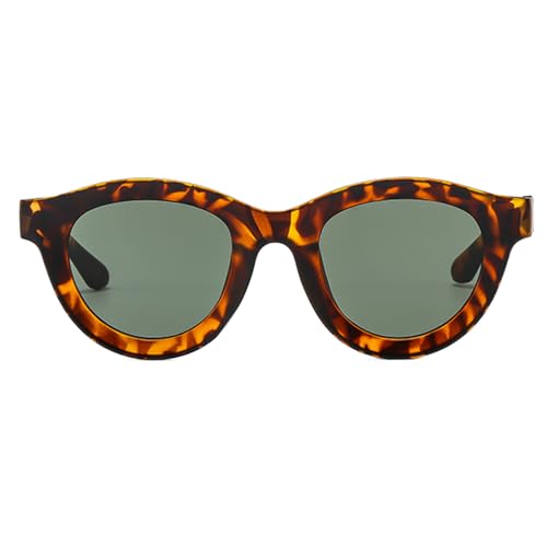 YAMEIZE 90s Retro Round Sunglasses - Oval Vintage Glasses UV Protection Shade for Women Men Driving Outdoor2