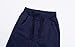 Mud Kingdom Jogger Pants for Little Boys Drawstring Solid Color Fashion Spring Autumn Navy Blue 5T