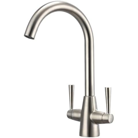 Peppermint Vintage Brushed Nickel Kitchen Tap Cover