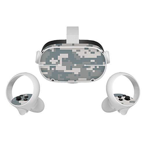 KYSA Adesivo para Oculus Quest 2 VR Headset Realidade Virtual Cartoon Decalques Protetcive Película